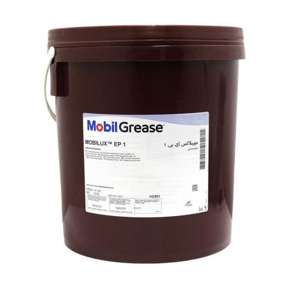 Mobil Mobilux EP 1 - 18 Kg Yüksek Performanslı Gres