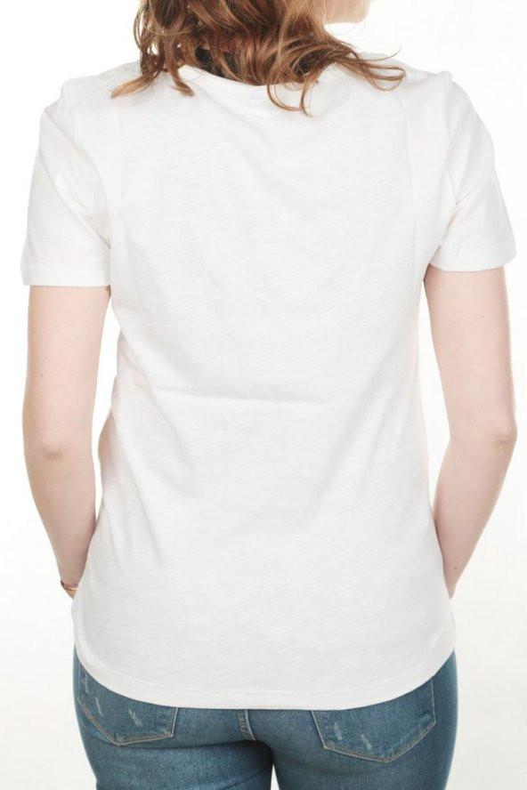 ONLY KADIN GENİŞ V YAKA TSHİRT 15180561 - 8