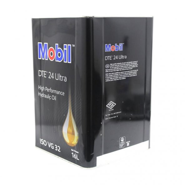 Mobil DTE 24 Ultra ISO VG 32 16 Lt Üstün Performanslı Hidrolik Yağ - 2