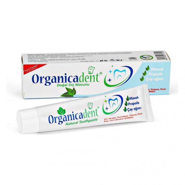 Organicadent Organik Doğal Diş Macunu  Misvak Propolis Çay Ağacı 75 ml
