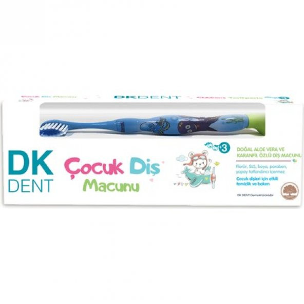 Dermokil DK Dent Çocuk Diş Macunu Diş Fırçalı 50 ml