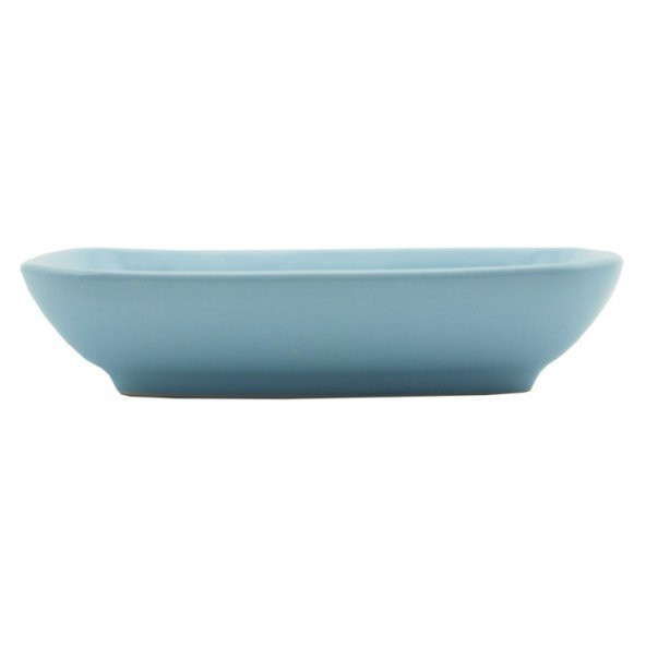 Gürensoy Seramik Kayık Tabak 14 CM Kare Mavi - 2