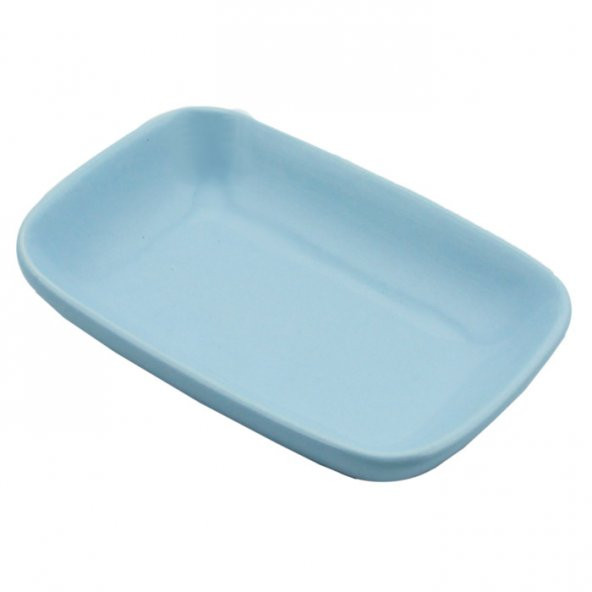 Gürensoy Seramik Kayık Tabak 14 CM Kare Mavi - 3
