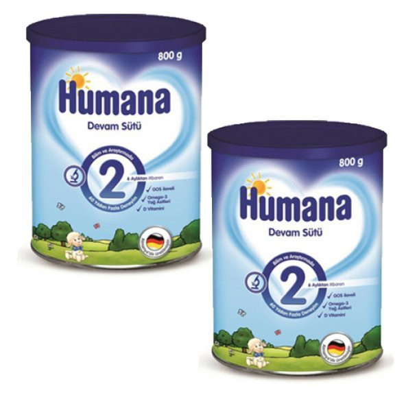 Humana 2 Devam Maması 800 gr 2 Adet