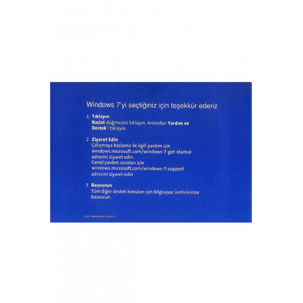 Microsoft Windows 7 Pro Türkçe Oem İşletim Sistemi (64 Bit) FQC-08295 Lisans - 4