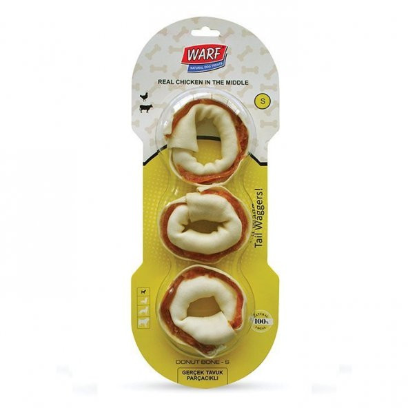 Warf Köpekler İçin Tavuklu Simit Kemik 8 cm - 2