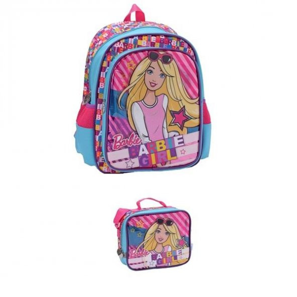 Hakan Çanta Barbie Okul Çantası+Barbie Beslenme Çantası