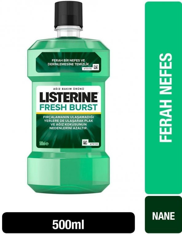 Lısterıne Fresh Brust Yeşil Nane Ağız Bakım Suyu 500 Ml - 2