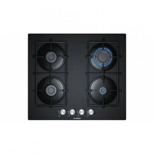 Bosch PNP6B6B80O Ankastre Ocak Siyah Cam 4 Gözü Gazlı