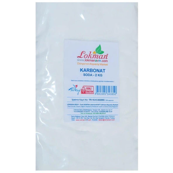 Doğal Saf Toz Karbonat Katkısız Yemek Sodası 1.Kalite 2KG - 4