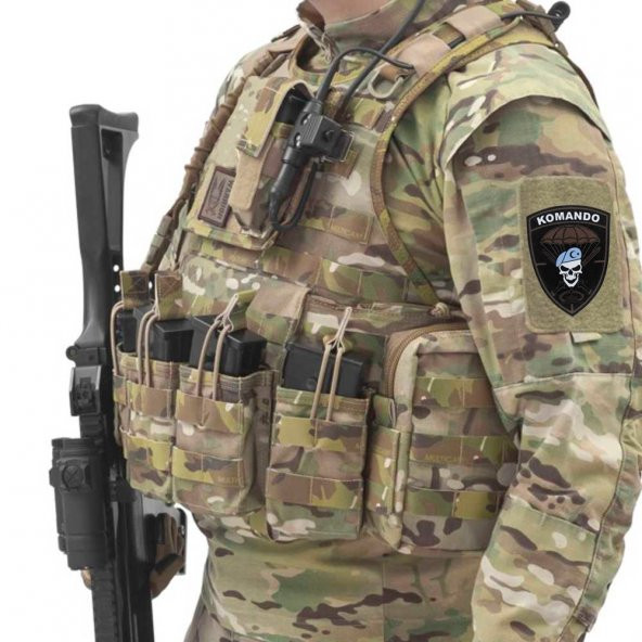 Cordura Kumaş Baskı Komando Peç - 2