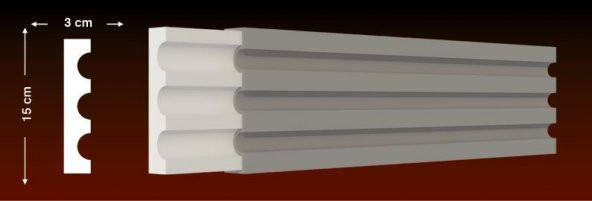 DIŞ CEPHE YALITIM PENCERE SÖVELERİ 3X15 CM - 1