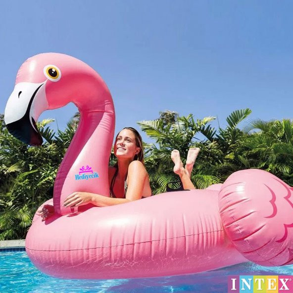 Mega Flamingo Island Dev Boy Şişme Havuz ve Deniz Yatağı 218x211x136 Cm - 2