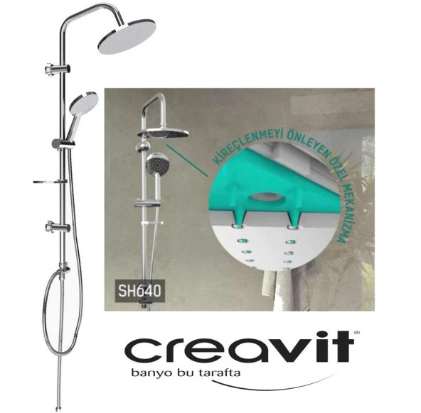 Creavit SH640 Yağmurlama Robot Tepe Duş Seti