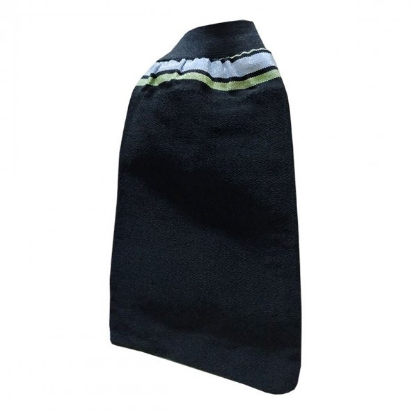 İpek Sırt ve Vücut Kesesi Lastikli Siyah 15X27 - 5