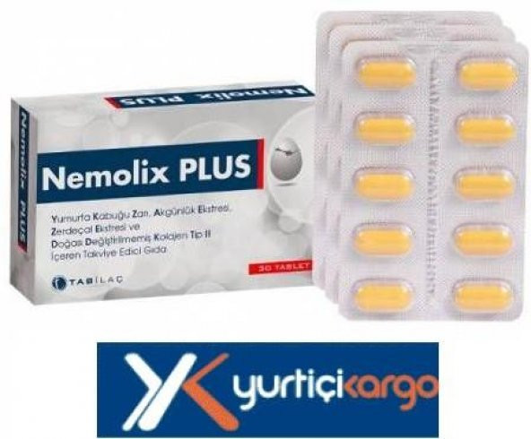 Nemolix Plus 30 Tablet - Yeni Ürün,SKT:01/2022