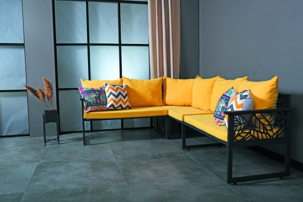 VERASİT LEAF GREY KÖŞE TAKIMI+MASA - 2