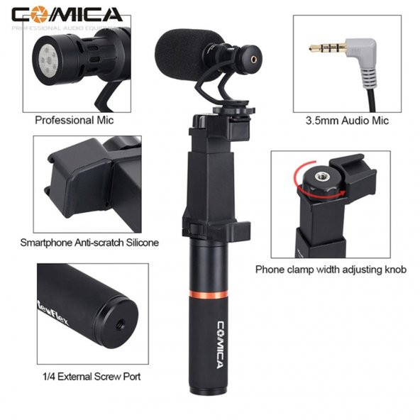 COMICA CVM-VM10 K1  Kavrama Kolu ile  Video Mikrofon - 2