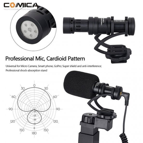 COMICA CVM-VM10 K1  Kavrama Kolu ile  Video Mikrofon - 7