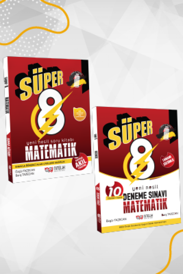 Süper 8. Sınıf Yeni Nesil Matematik Soru + Deneme Seti Nitelik