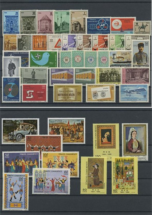 PULKO HistorY 1970 Türkiye Cumhuriyeti Pul Koleksiyonu - 1969 Yıl Seti