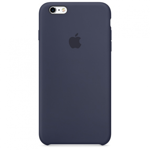 Apple Orijinal iPhone 6 Plus / 6s Plus Gece Mavisi Silikon Kılıf