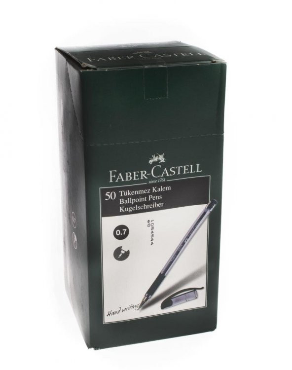 Faber Castell 1425 Igne Uçlu Tükenmez Kalem Siyah 50 li