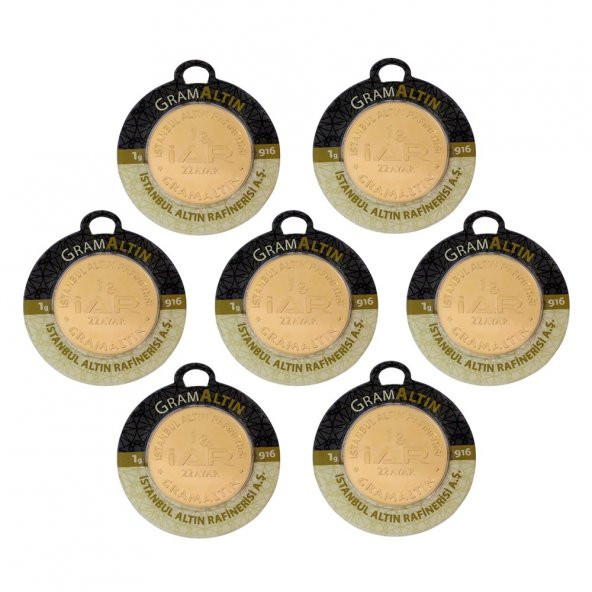 7 Adet 1 Gr 22 Ayar Gram Altın