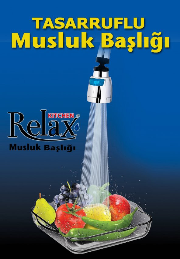 Relax Kitchen  50 Su Tasarruflu 2 Kademeli Musluk Başlığı