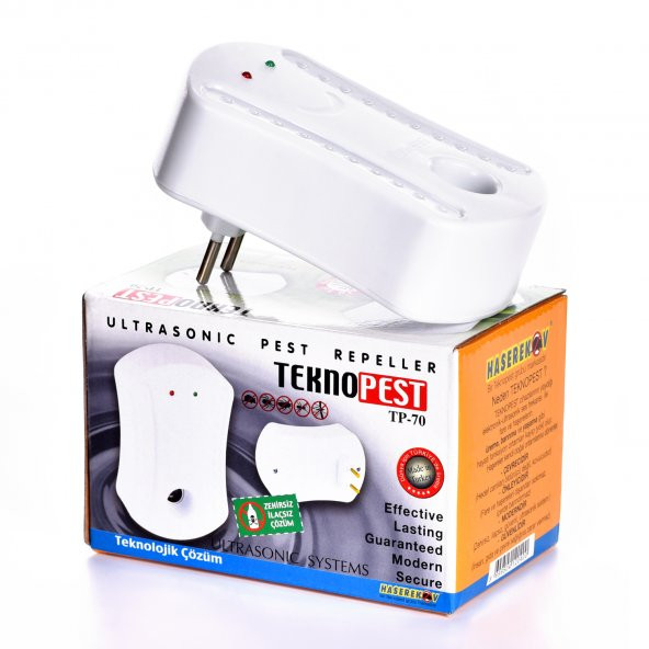 Teknopest 3 Adet TP-70 Ultrasonik Haşere Kovucu Fare Kovucu - 2
