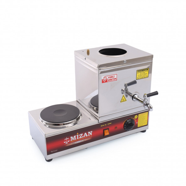 MİZAN Tek Demlikli Elektrikli Çay Kazanı Pleytli - 10 Lt. Mc205 - 2