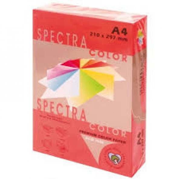 SPECTRA Fotokopi Kağıdı Kırmızı A4 500lü
