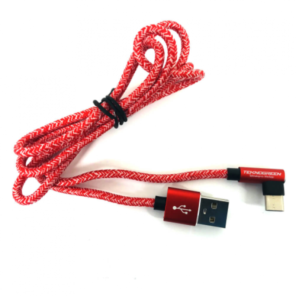 TEKNOGREEN TKU-C301 1M USB TO L TYPE C ŞARJ KABLO