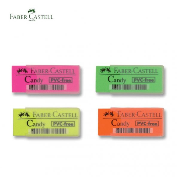 Faber Castell Candy Plastik Kapaklı Silgi
