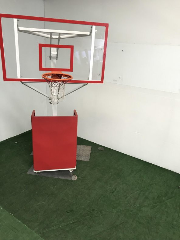 Adelinspor Seyyar Basketbol Potası Yükseklik Ayarlı 12 mm Cam
