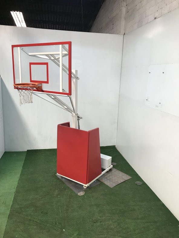 Adelinspor Seyyar Basketbol Potası Yükseklik Ayarlı 12 mm Cam - 2