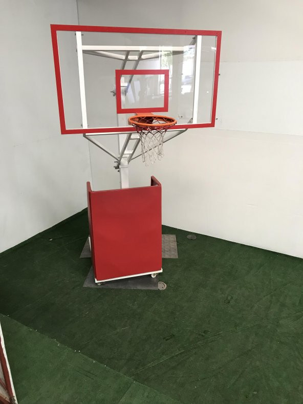 Adelinspor Seyyar Basketbol Potası Yükseklik Ayarlı 15 mm Cam - 5