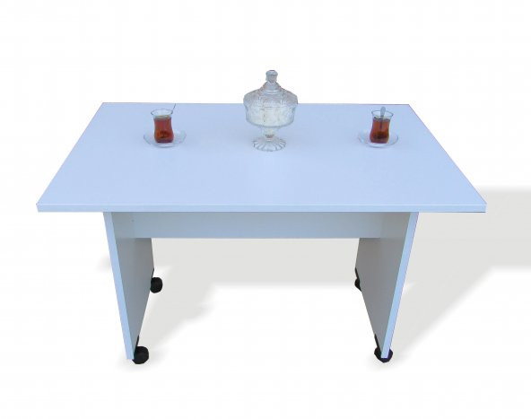 VENA TEKERLEKLİ SEHPA 090 BEYAZ - 3