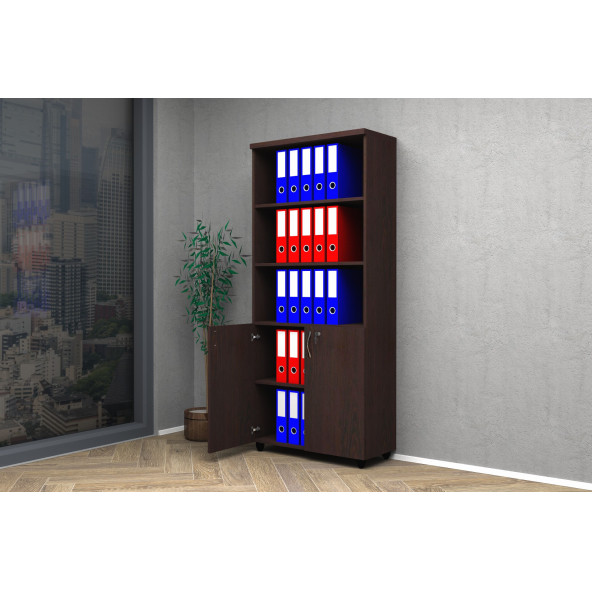 VENA YARIM KAPAK OFİS DOSYA DOLAP 80x35x185h - 2
