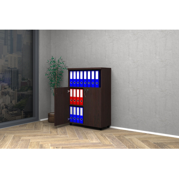 VENA YARIM KAPAK OFİS DOSYA DOLAP 80x35x115h - 2
