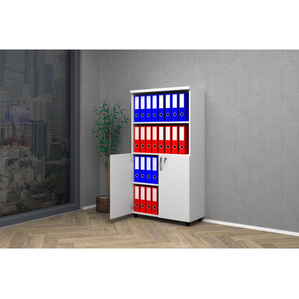 VENA YARIM KAPAK OFİS DOSYA DOLABI 80x35x150h - 2