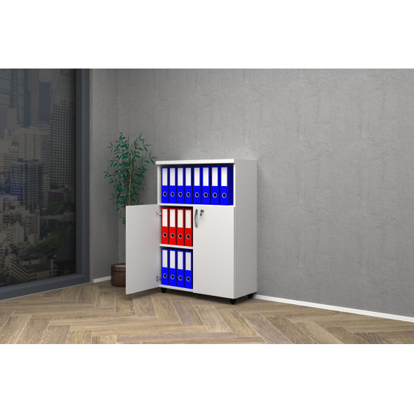 VENA YARIM KAPAK OFİS DOSYA DOLABI 80x35x115h - 2