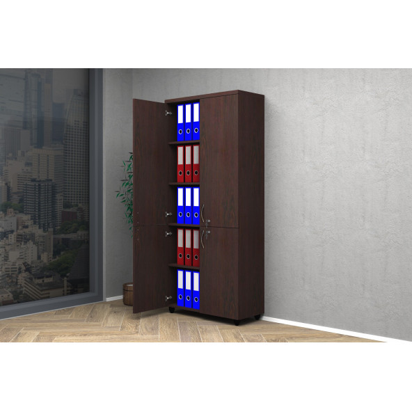 VENA TAM KAPAK OFİS DOSYA DOLAP 80x35x185h - 2
