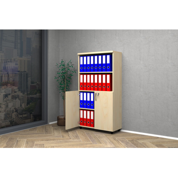 VENA YARIM KAPAK OFİS DOSYA DOLABI 80X35X150 - 2