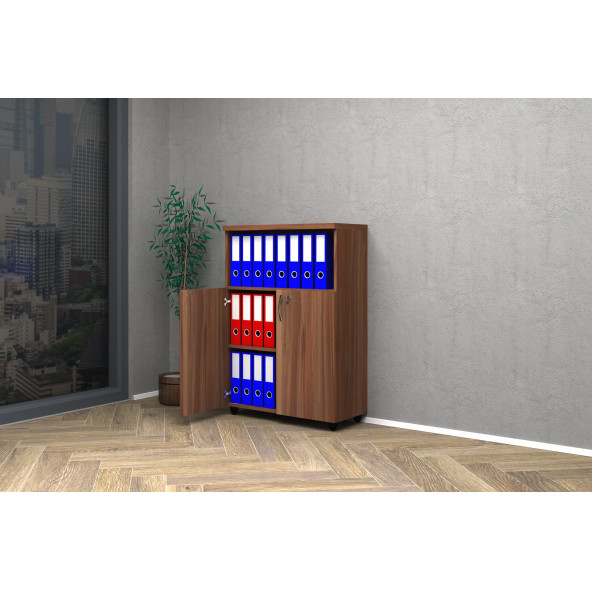 VENA YARIM KAPAK OFİS DOSYA DOLABI 80x35x115 - 2