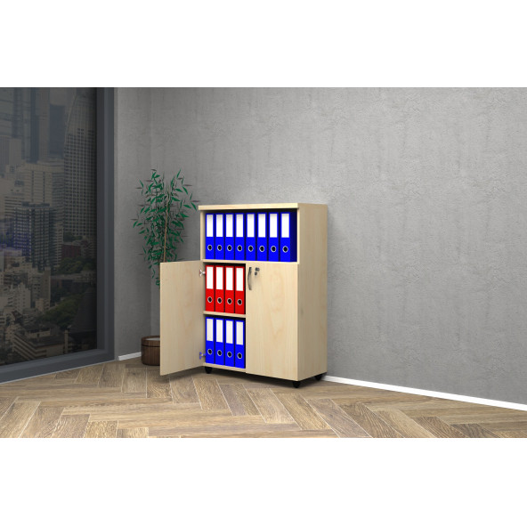 VENA YARIM KAPAK OFİS DOSYA DOLABI 80x35x115 - 2
