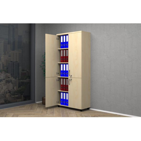 VENA TAM KAPAK OFİS DOSYA DOLABI 80x35x185 - 2
