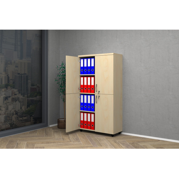 VENA TAM KAPAK OFİS DOSYA DOLABI 80x35x150 - 2