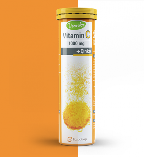 Voonka Vitamin C + Çinko 20 Ef_ervesan Tablet
