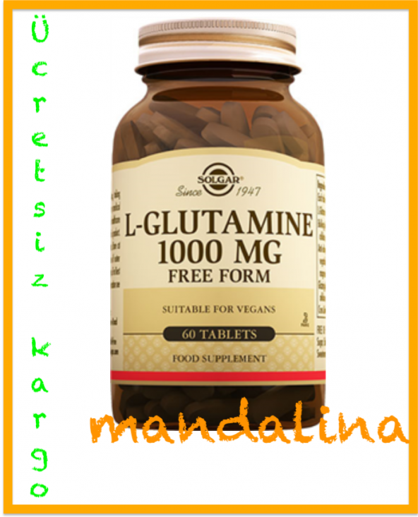 Solgar L-Glutamine 1000 mg 60 Tablet SKT:05/2021